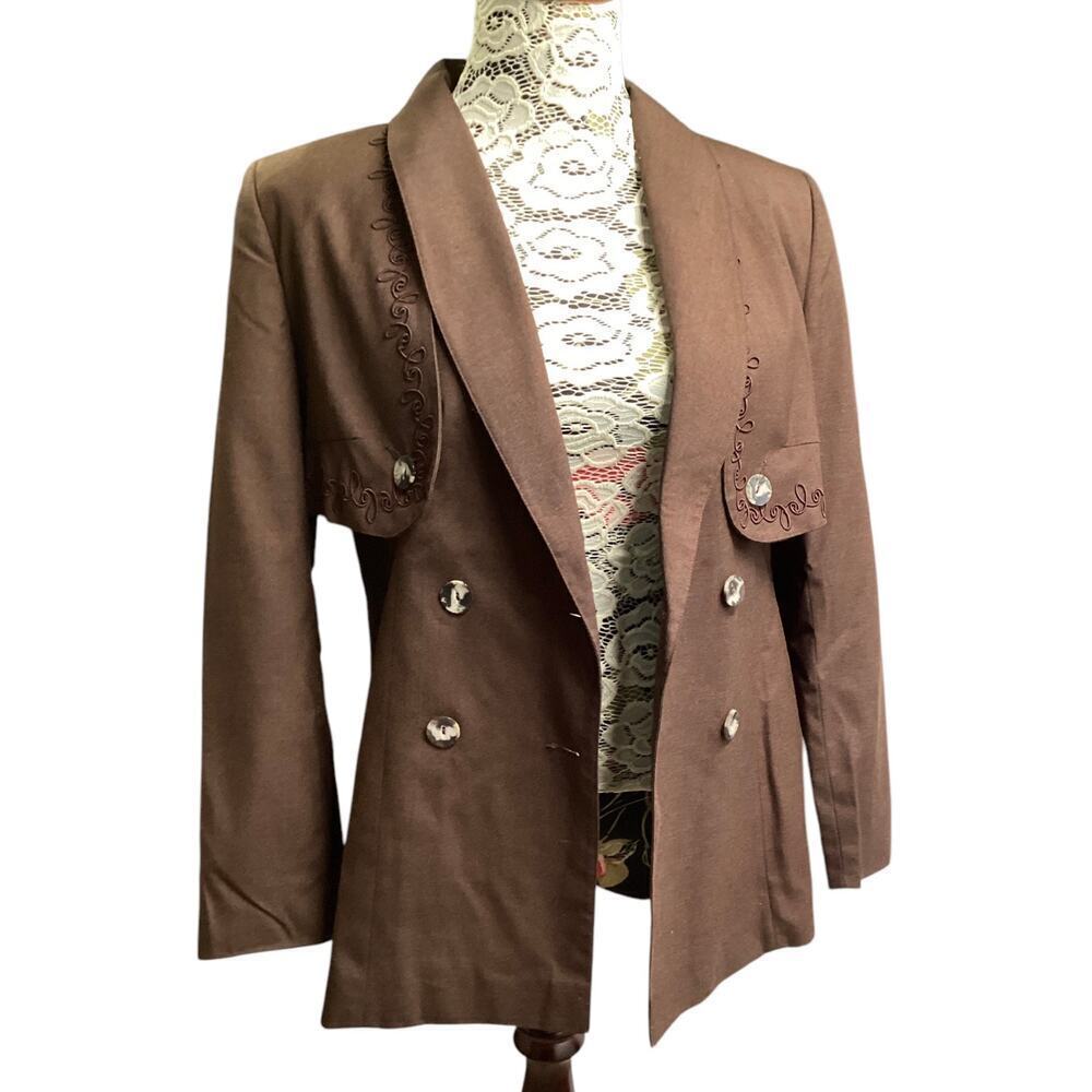Vintage‎ Zabaione blazer, vest with cropped bolero overlay size 36/M